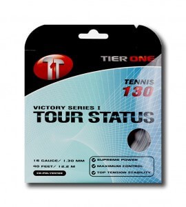 tier one tour status tennis string black
