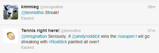 Andy Roddick streaking 