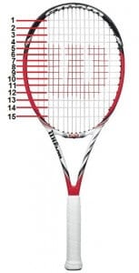 2013 wilson steam 99s 16x15 spin friendly tennis racquet