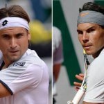 David Ferrer against Rafael Nadal 2013 french open final