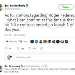 Federer to uniqlo Ben Rothenberg twitter